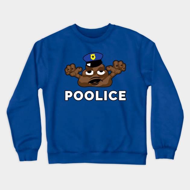 Poolice zombie poop emoji Crewneck Sweatshirt by livania